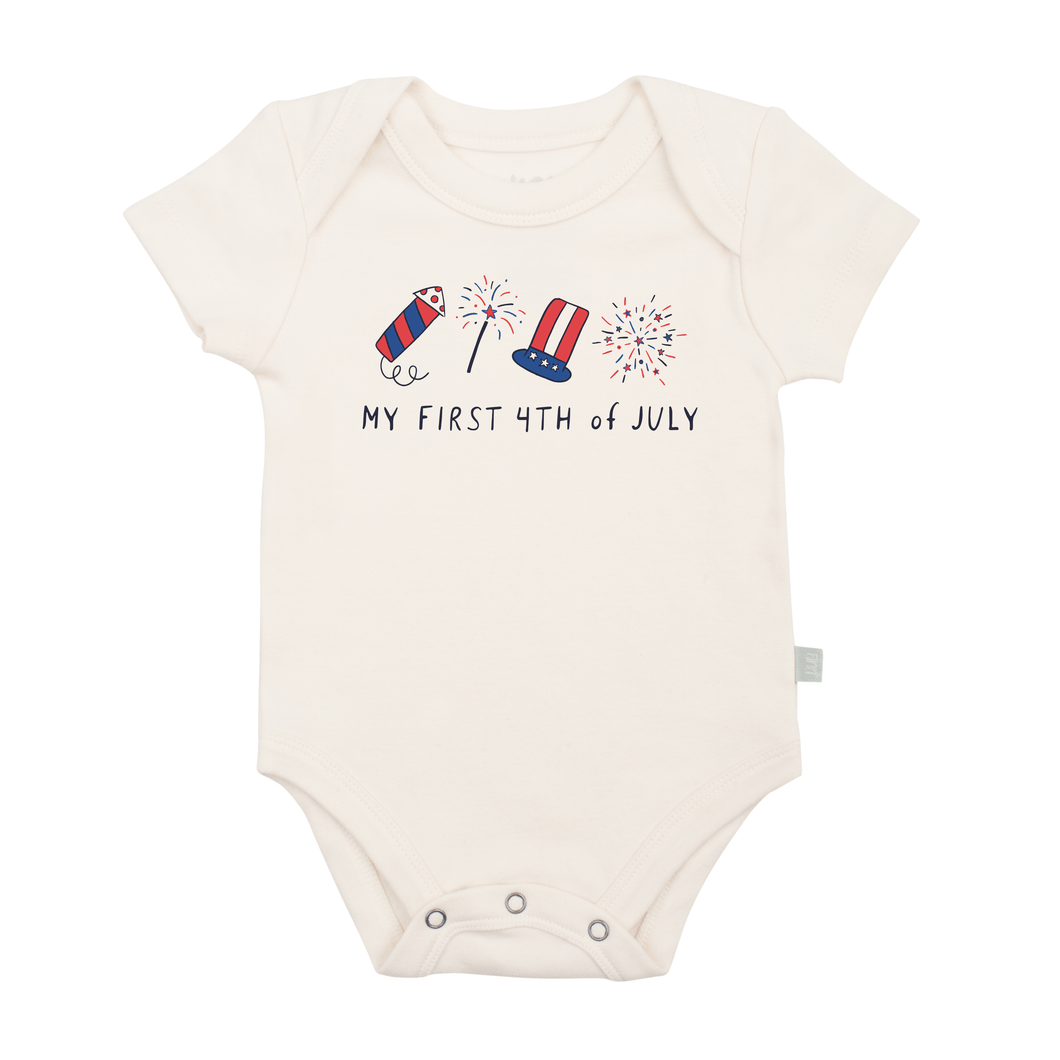 Baby graphic bodysuit | my first 4th of july finn + emma