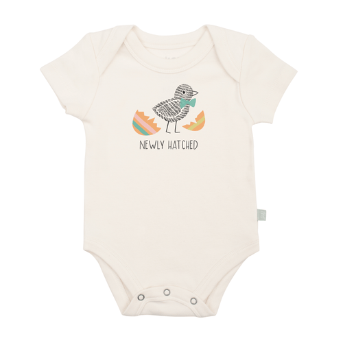 Baby graphic bodysuit | newly hatched finn + emma