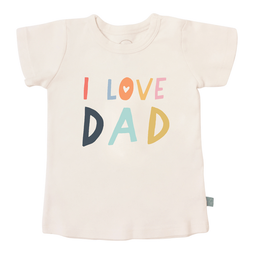 Baby graphic tee | love dad finn + emma